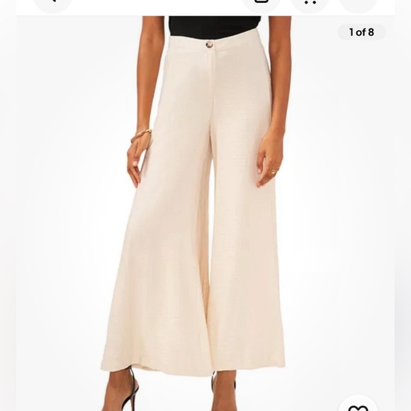 NWT Vince Camuto Birch Afterglow Wide-Leg Pants - L - Picture 1 of 13